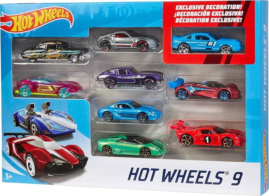 Amazon.com: Hot Wheels Toy Cars or Trucks 9-Pack, Set of 9