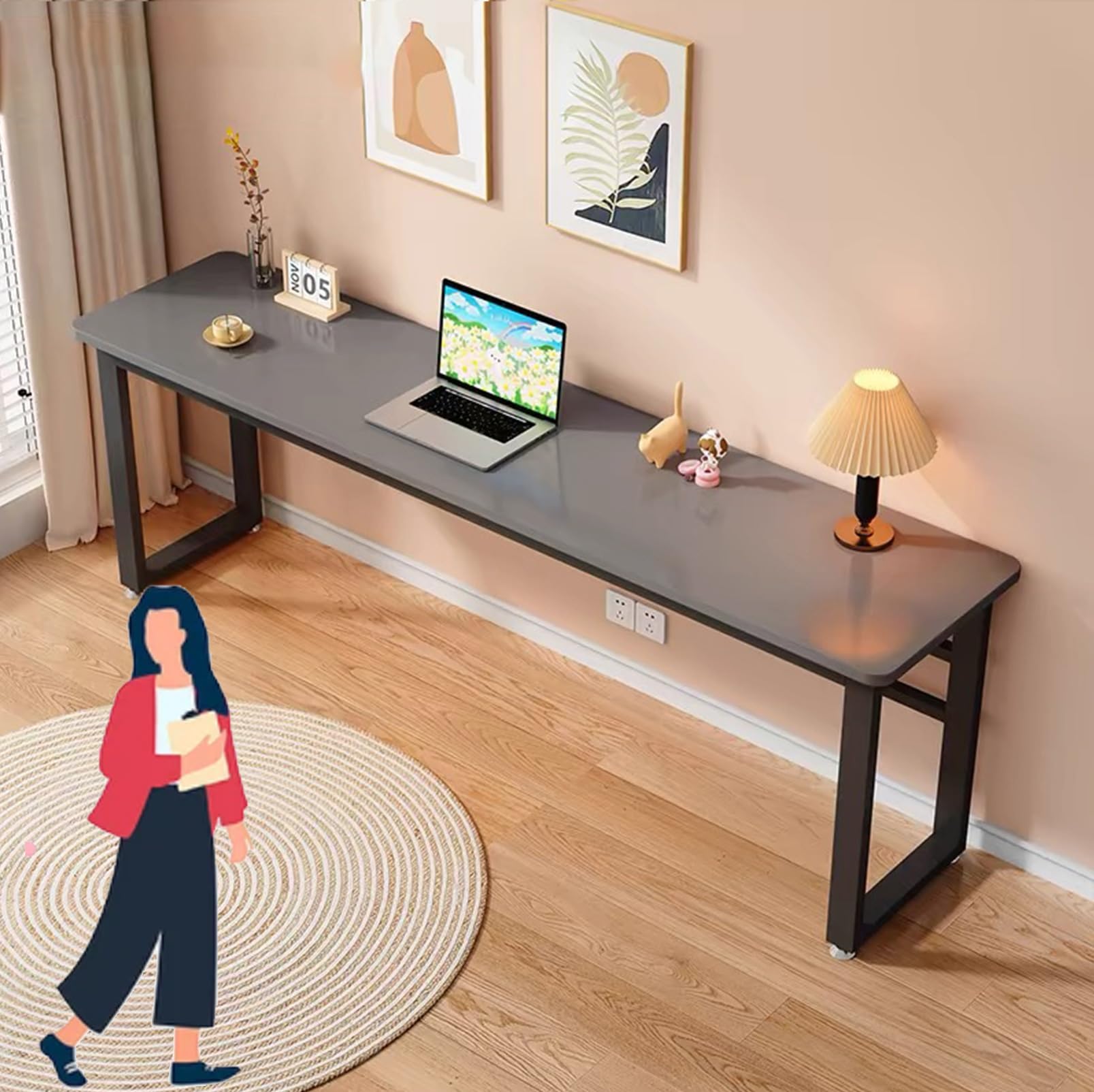 Amazon｜勉強机スタンドデスクデスクトップ厚さ16mmGguwug pcデスク