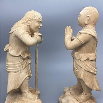 Amazon｜仏像 制咤迦童子 矜羯羅童子 桧木 こんがら せいたか 不動明王