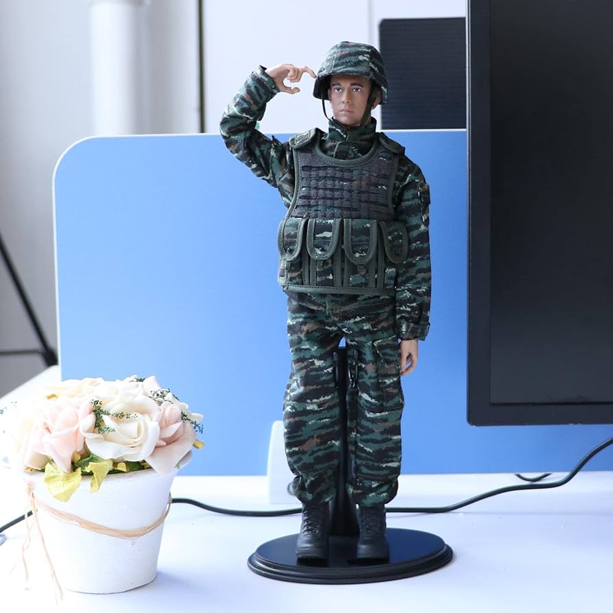 Amazon.co.jp: 1/6特殊部隊フィギュア、DIY可動式リアルヘッド