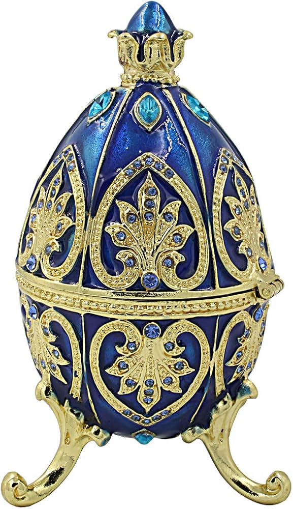 Amazon｜Hophen 卵の形たまご ジュエリーボックス合金製 イースター