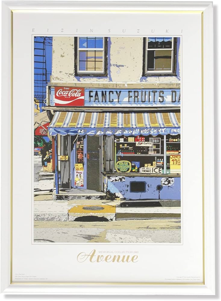 Amazon.co.jp: 額入りポスター アートポスター 鈴木英人 EIZIN