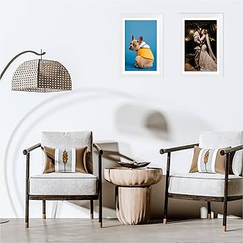 Amazon.co.jp: 4パック 8 x 12インチ ホワイト クラシカル 木製 写真