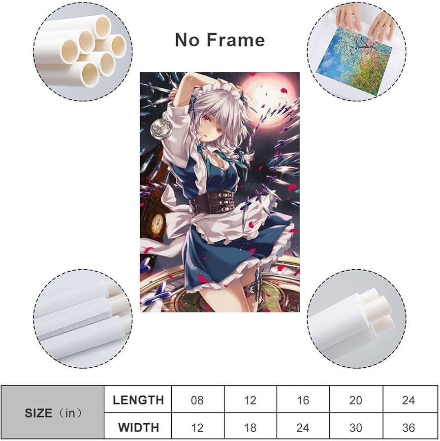 Amazon.co.jp: 東方Project 十六夜 咲夜 いざよい さくや 装飾画 家の