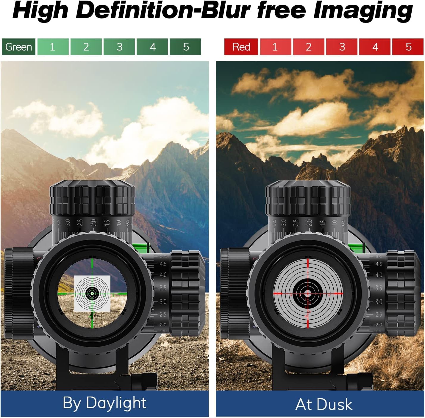 Amazon.com : BESTSIGHT Long Range Rifle Scope,4-16X/6-24X Rifle