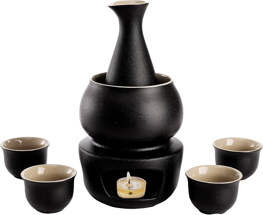 Amazon.com | Tosnail 7 Pieces Ceramic Japanese Sake Set with