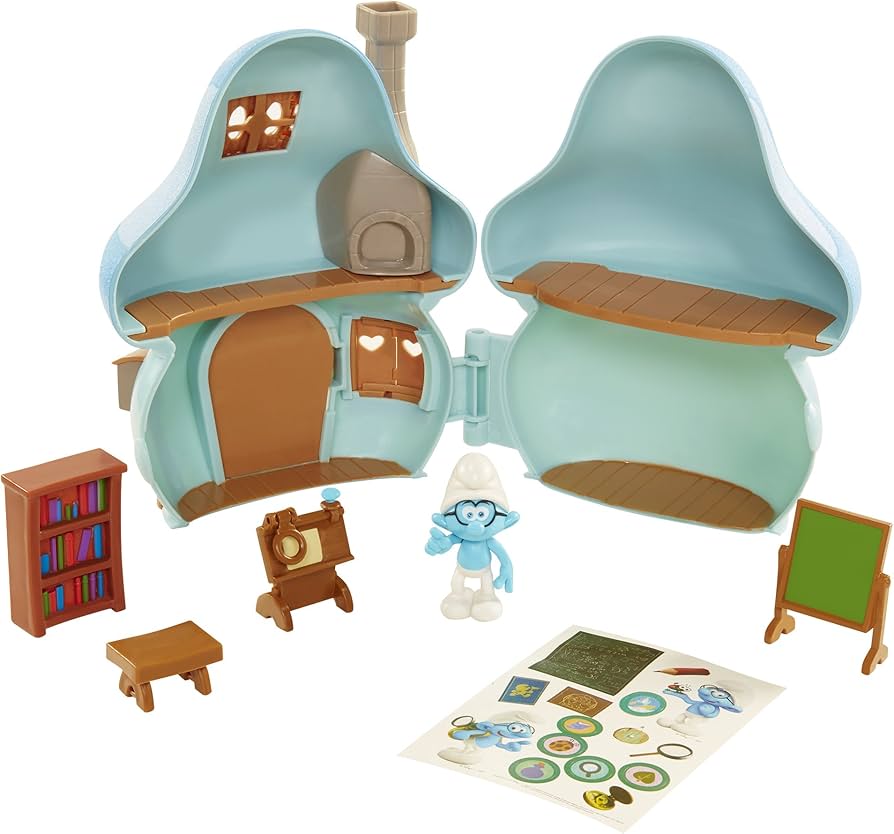 Amazon.com: Smurfs The Lost Village Mushroom House Playset with