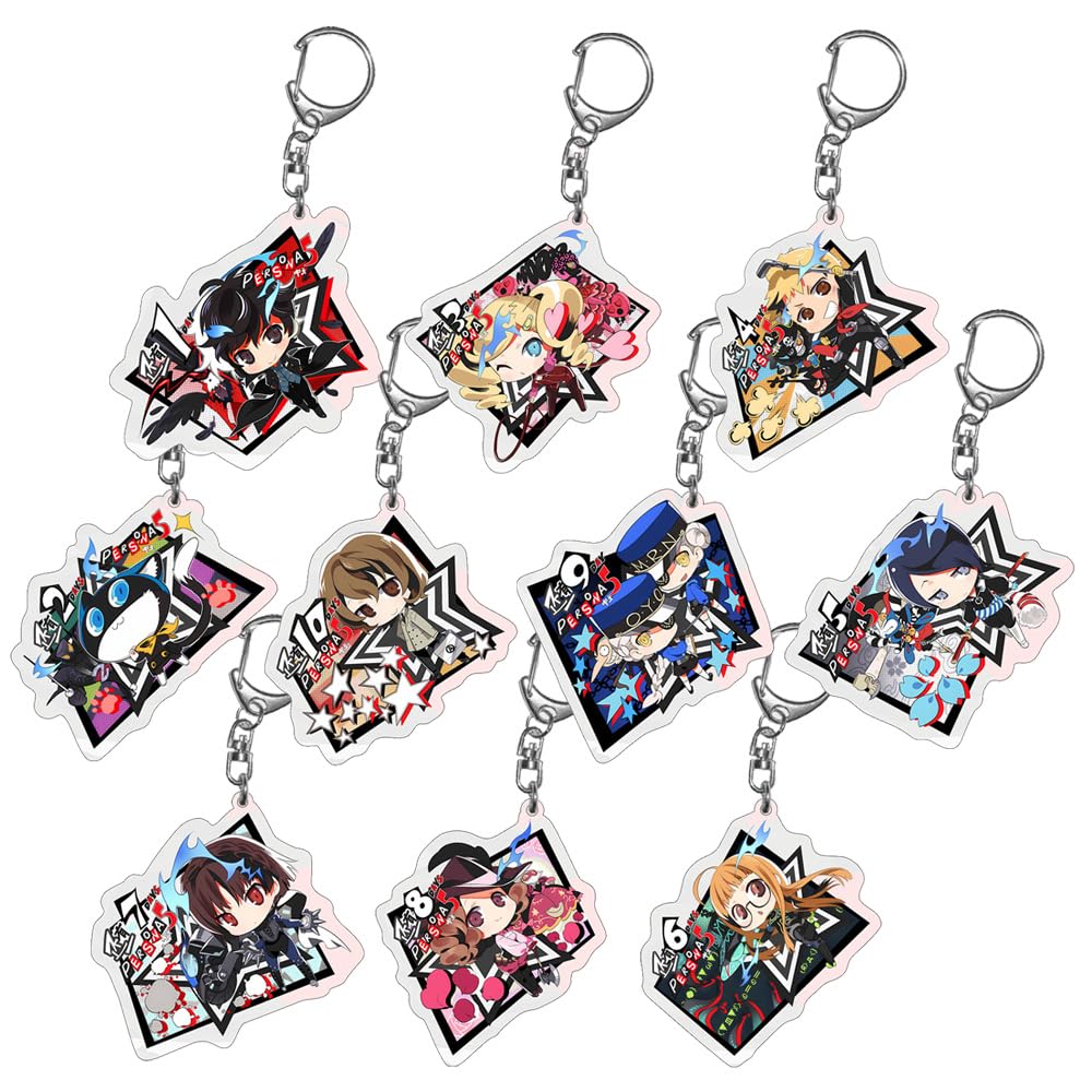 Amazon.co.jp: ペルソナ5 キーホルダー P5X 雨宮蓮 坂本竜司 高巻杏
