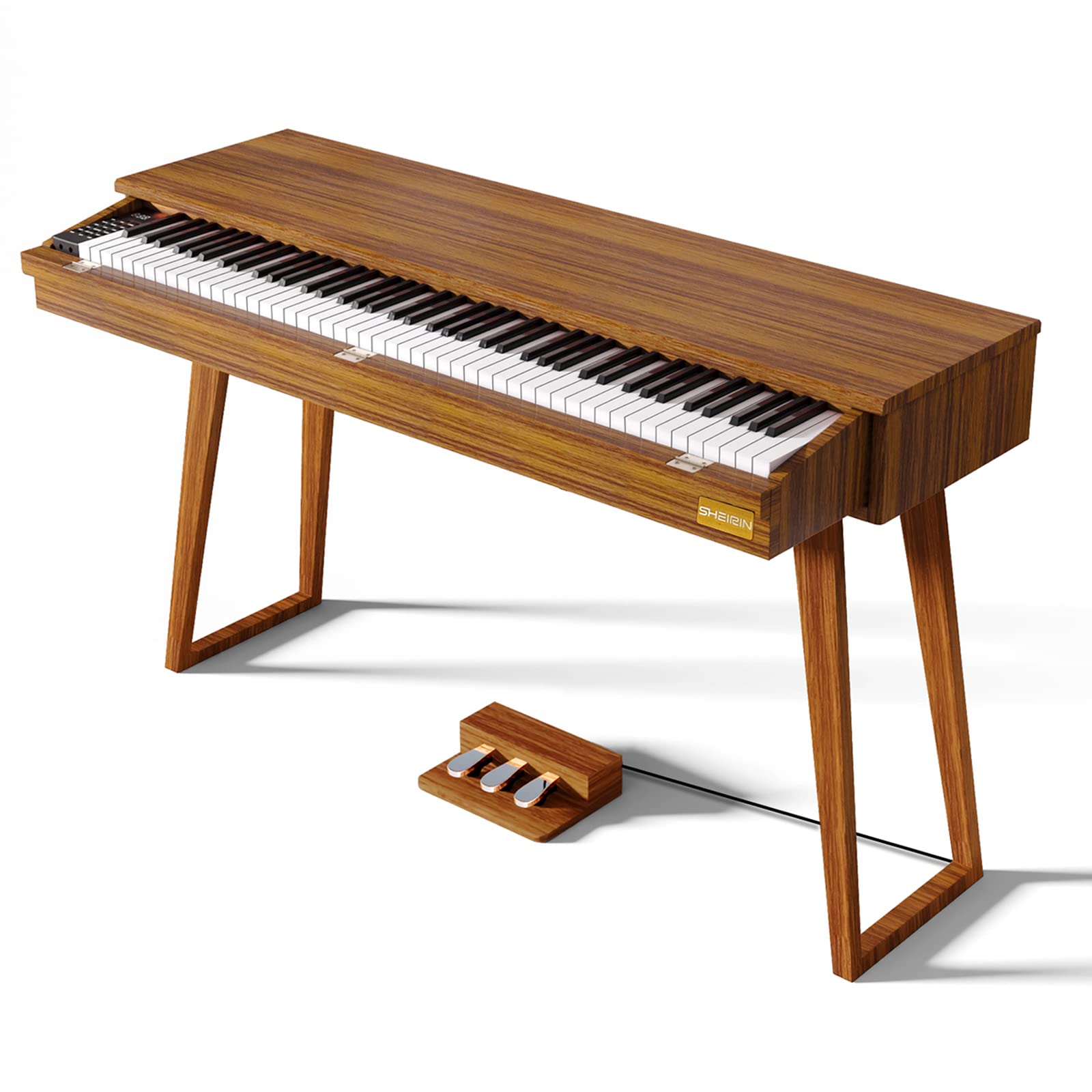 Amazon | SHEIRIN 電子ピアノ 88鍵盤 引き出しピアノ カバー スタンド