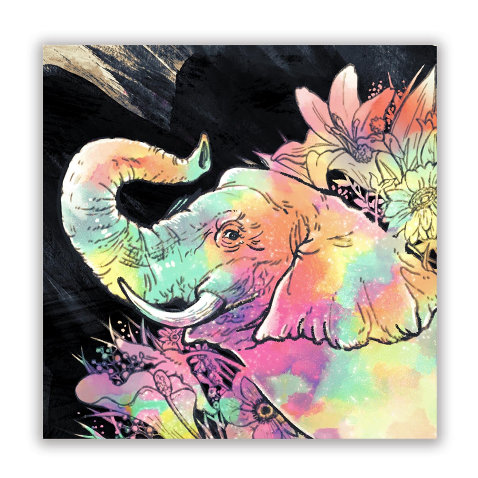 Amazon.co.jp: 開運アート 運気上昇 絵画 ＜キャンバスアート 風水 象