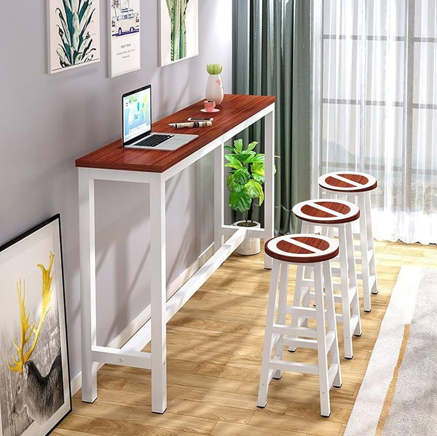 Amazon｜Gguwug 長テーブル バーテーブル ハイテーブル 高さ100cm, 長