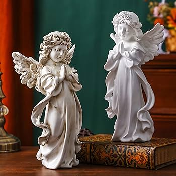 Amazon.co.jp: 天使 置物 オブジェ エンジェル 置き物 人型 平和