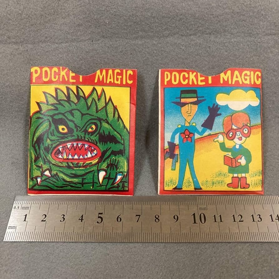 Amazon | 昭和レトロ ポケットマジック 2個 絵変わり玩具 1960年代