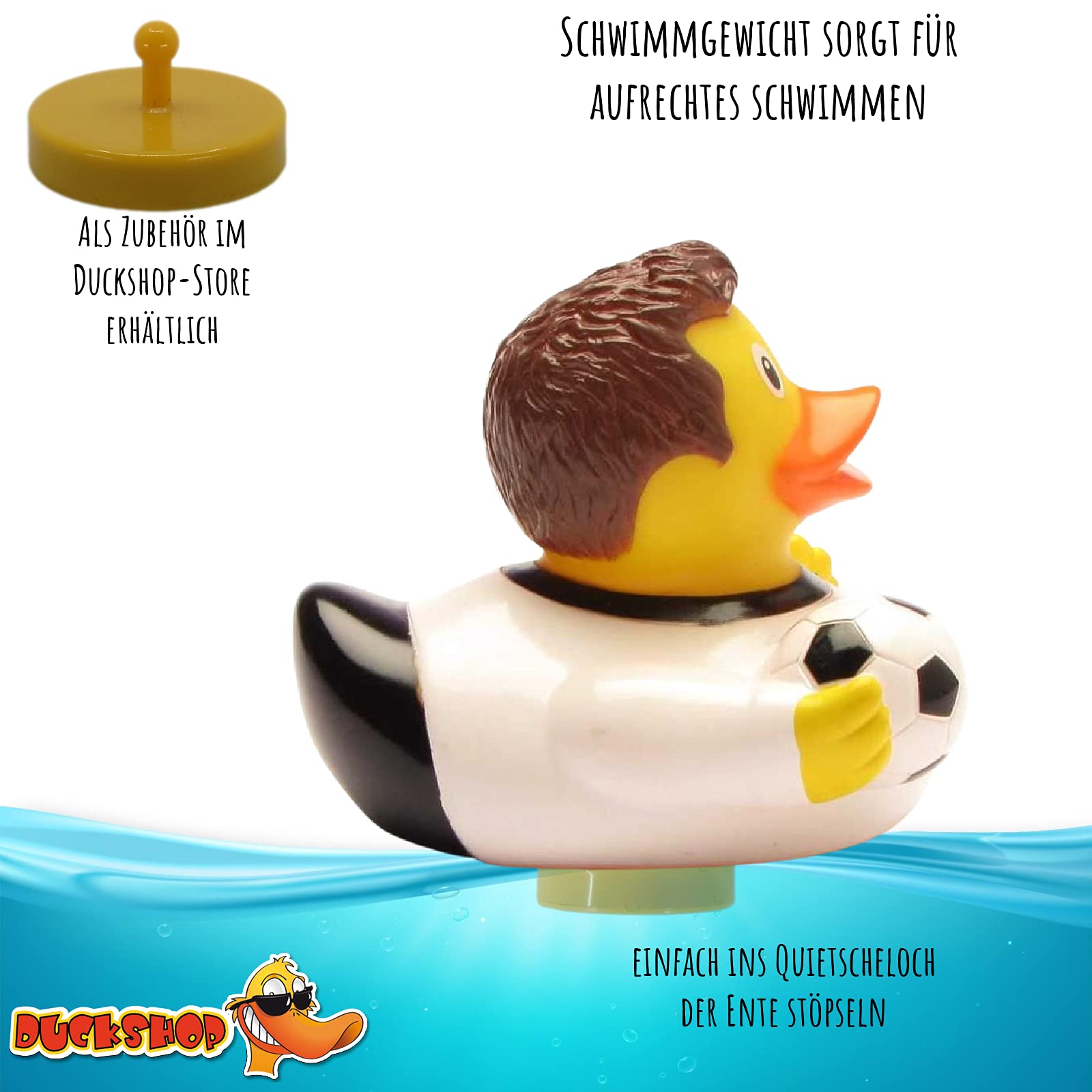 Amazon.co.jp: Soccer Rubber Duck Germany | Bathduck |ゴム製の