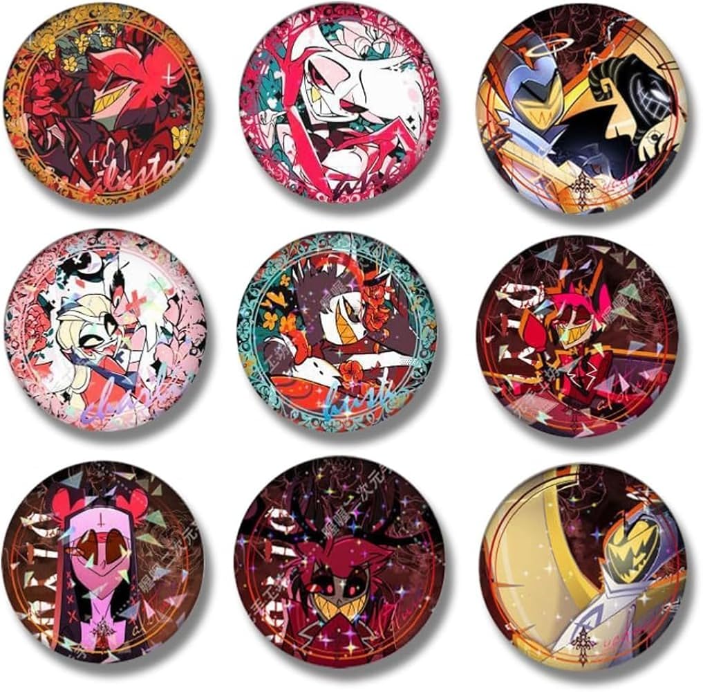 Amazon.co.jp: ハズビンホテル 缶バッジ 5/10枚セット アラスター