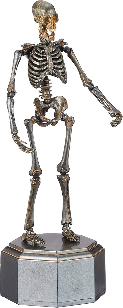 Amazon.co.jp: 海洋堂 タケヤ式自在置物 骸骨 鉄錆地調 約150mm