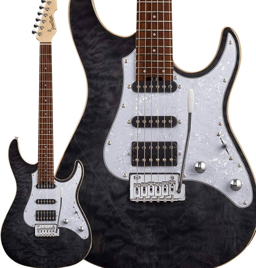 Amazon | GrassRoots G-SNAPPER-CTM STBK エレキギター シースルー