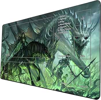Amazon | MTG プレイマット ゲームプレイマット MTG TCG 24 x 14インチ