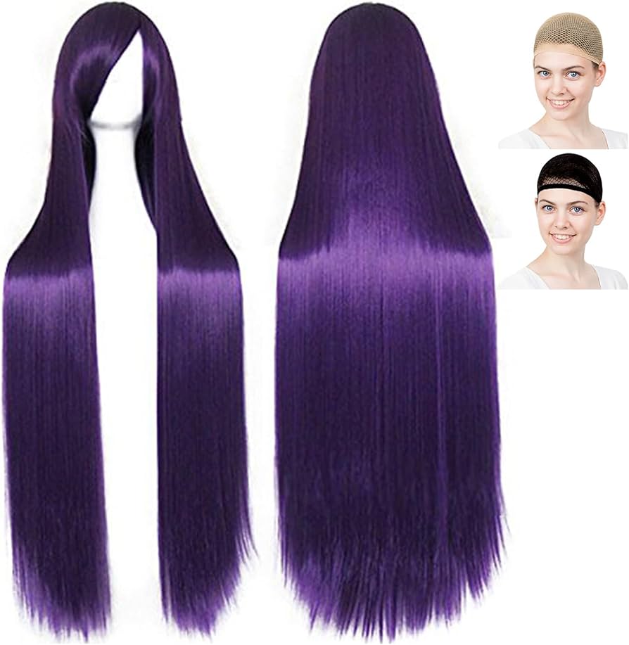 Amazon.co.jp: CaseEden コスプレ ウィッグ ロング ストレート 100cm