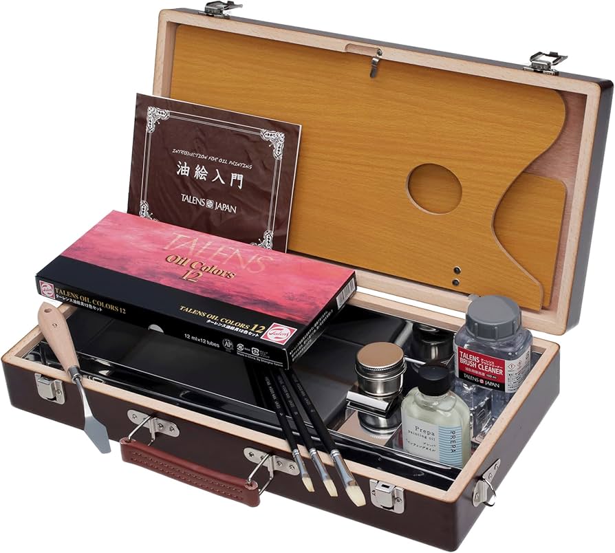 Amazon | ターレンス 油絵具 油彩木箱セット BOXセットA TJOCBOX-A