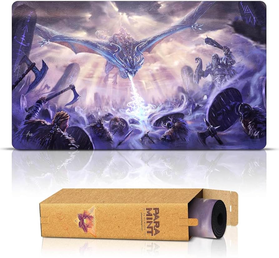 Amazon.com: Paramint Ice Dragon (Stitched) - MTG Playmat by Asur