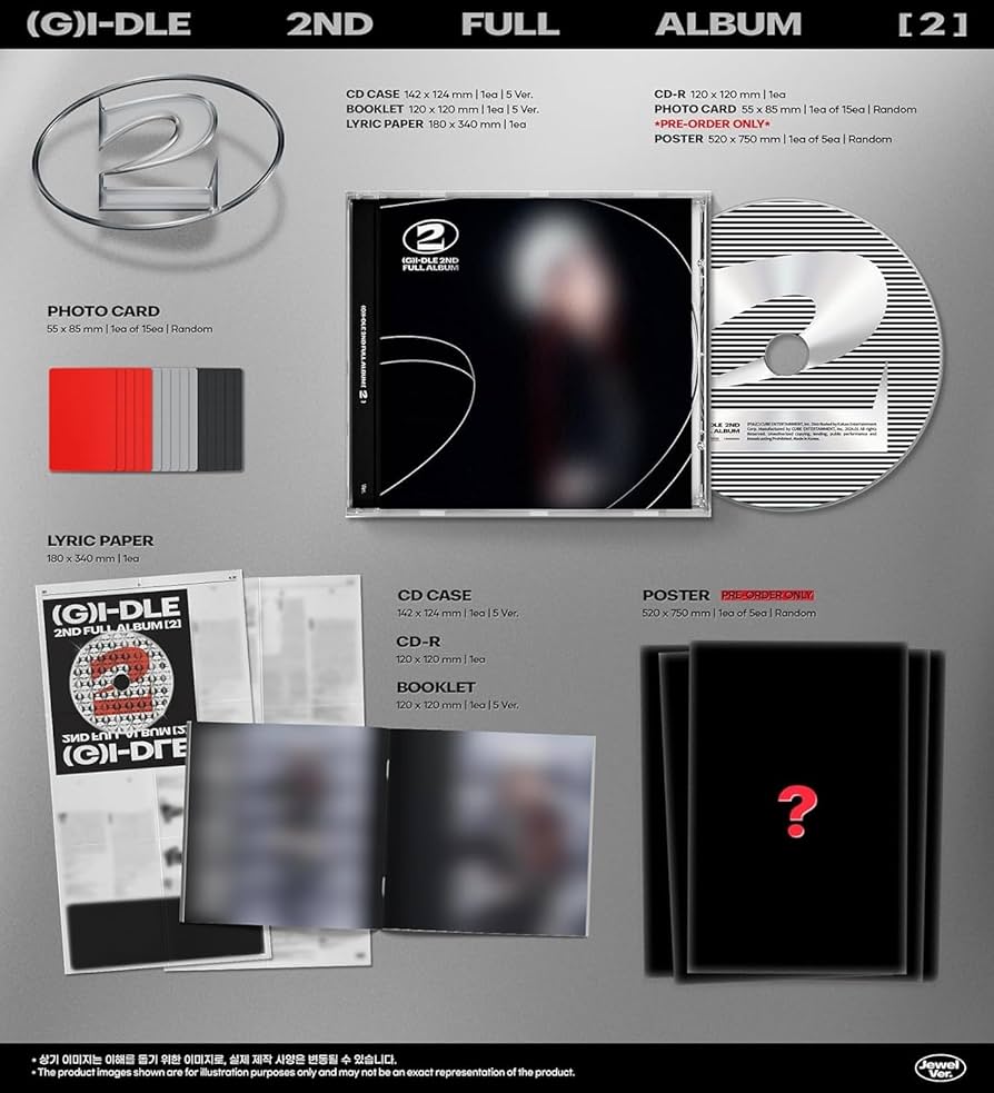 Amazon.com: DREAMUS (G) I-DLE 2 Two 2nd Album Contents+Photocard+