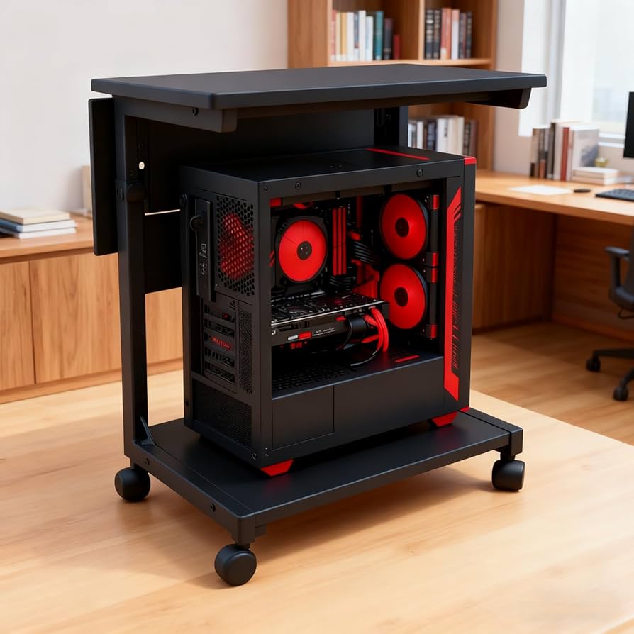 Amazon.co.jp: MTKO パソコンラック pcラック 折りたたみ式天板 高さ