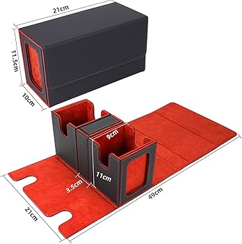 Amazon.co.jp: AFIING Mtgデッキボックス 指揮官ディスプレイ付き