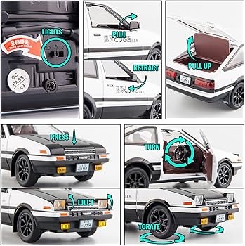 Amazon.co.jp: BDTCTK 1/20 トヨタ AE86 イニシャルDモデルカー 亜鉛