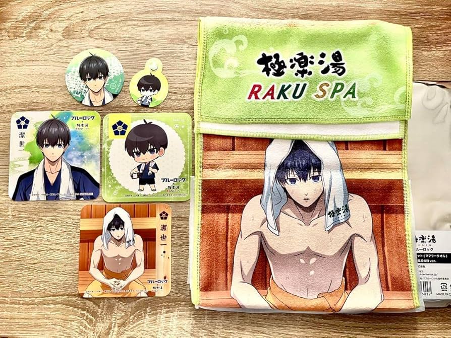 Amazon.co.jp: ブルーロック 極楽湯コラボ 潔世一 マフラータオル