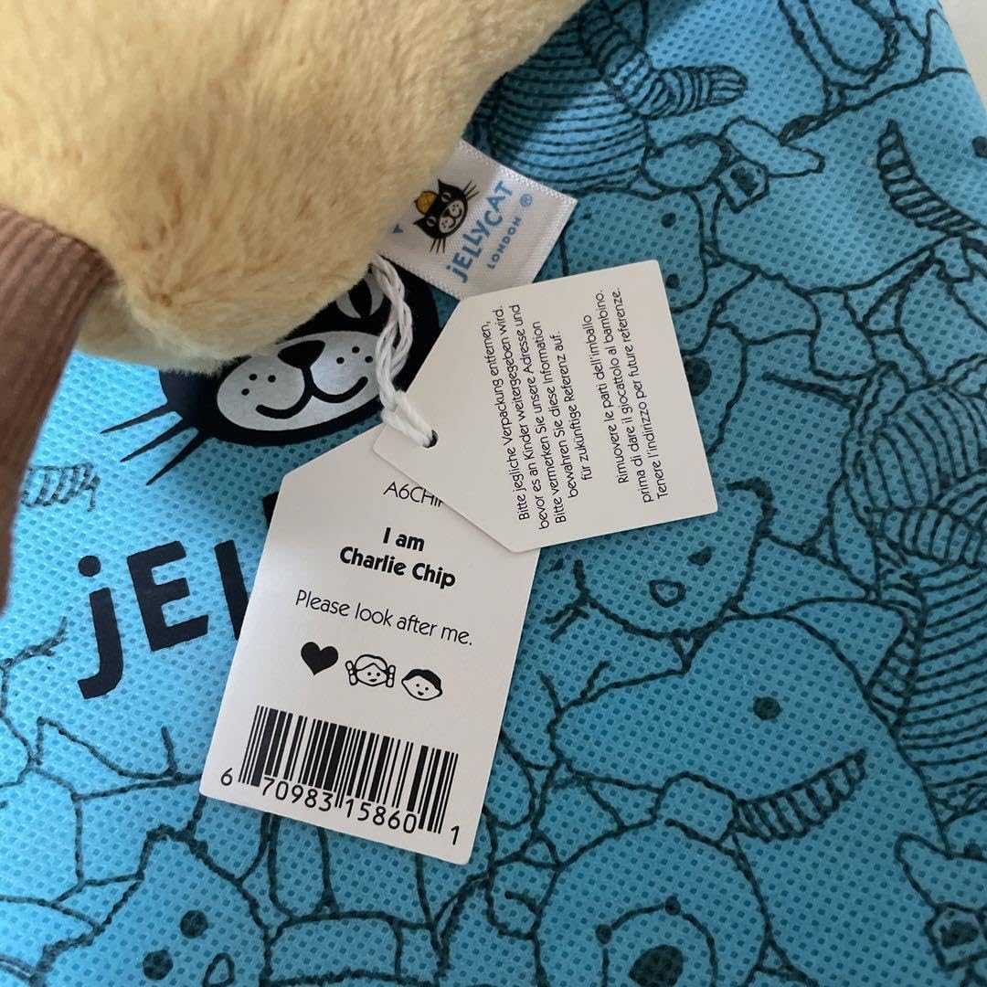 Amazon.co.jp: Jellycat 未使用London限定I am Charlie Chip : おもちゃ