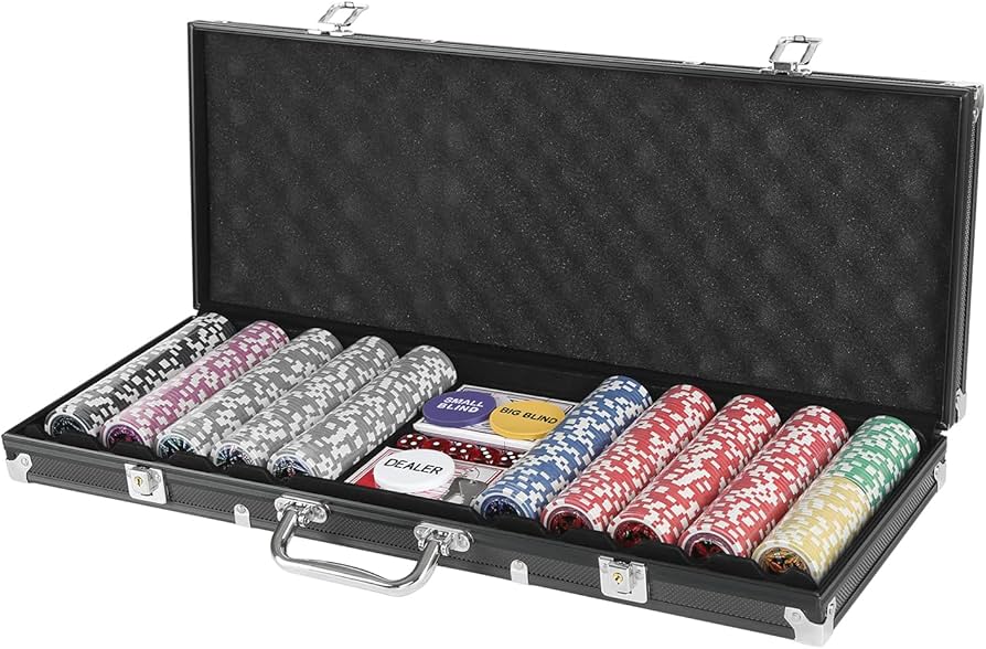 Amazon | Generic ポーカーセット チップ 500枚 数字入り トランプ2