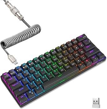 Amazon | RK RK61ワイヤレスメカニカルゲーミングキーボード61キーRGB