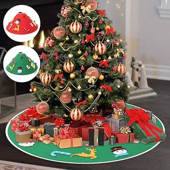Amazon.co.jp: Steppiano クリスマスツリースカート ファー 足元隠し