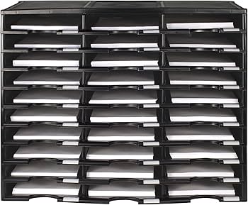 Amazon.com: Storex Modular 30-Compartment Literature Organizer