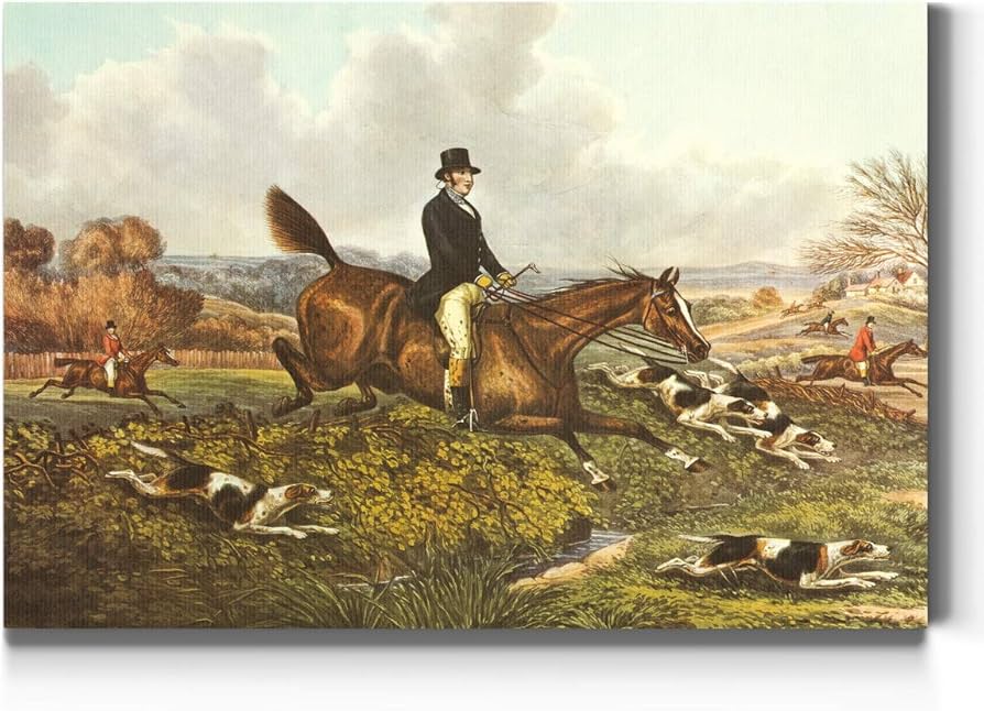 Amazon｜Renditions Gallery English Hunt VII ウォールアート 狩猟 犬