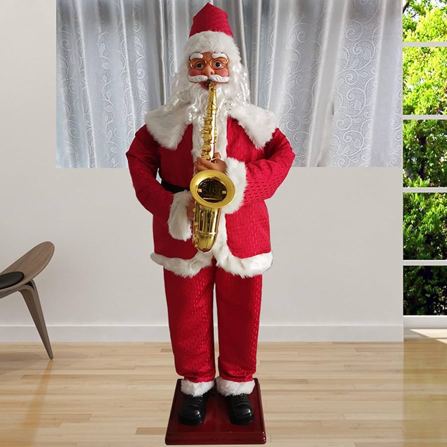 Amazon.co.jp: MOFGOE アニメーションダンシングサンタ等身大