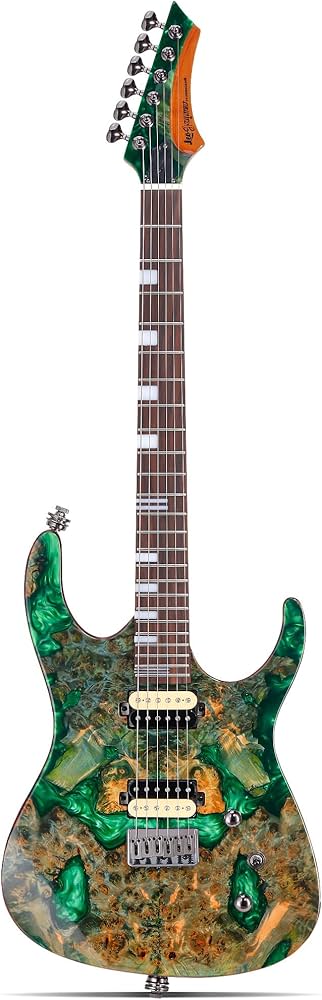 Amazon.com: Leo Jaymz Electric Guitar Hurricane Deluxe Series