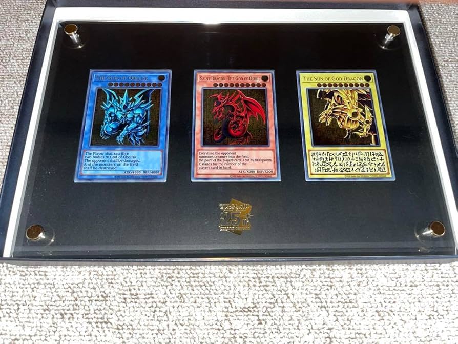 遊戯王25周年記念商品「三幻神」スペシャルカードセット（ステンレス製）