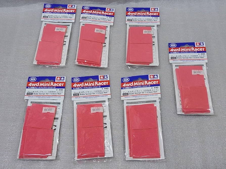 Amazon.co.jp | ミニ四駆 タミヤ ブレーキ スポンジ セット 1.2.3ミリ