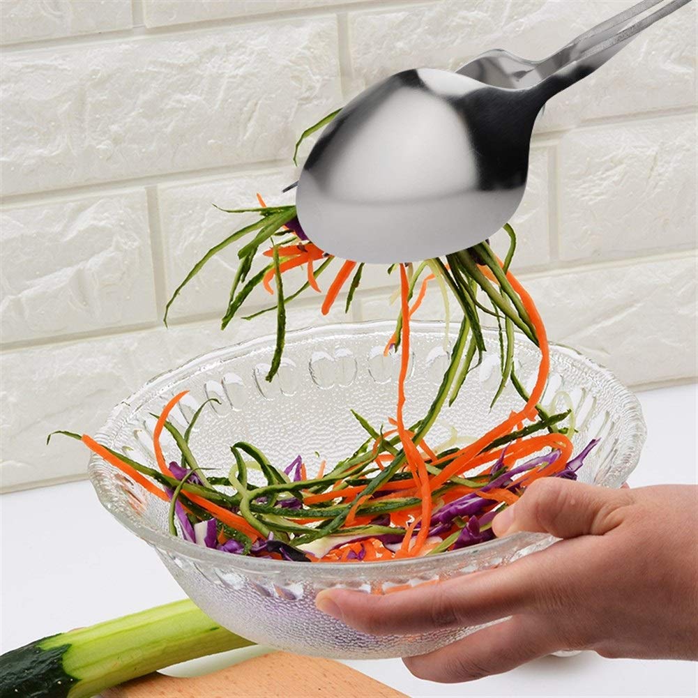 Amazon | アジアスプーン ステンレス鋼のサラダトングビッグスプーン