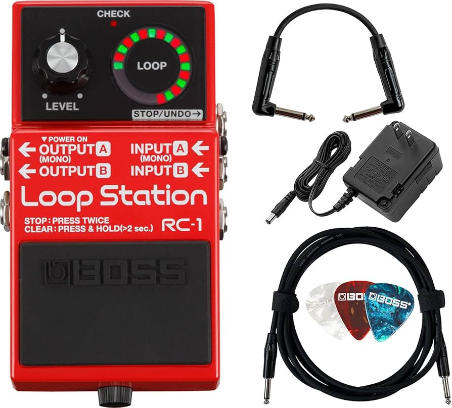 Amazon.com: Boss RC-1 Loop Station Bundle with Gearlux Power