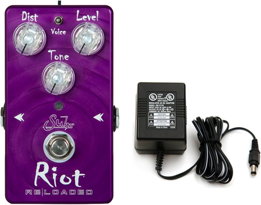 Amazon | Suhr Riot Reloaded Distortion Pedal w/Power Supply