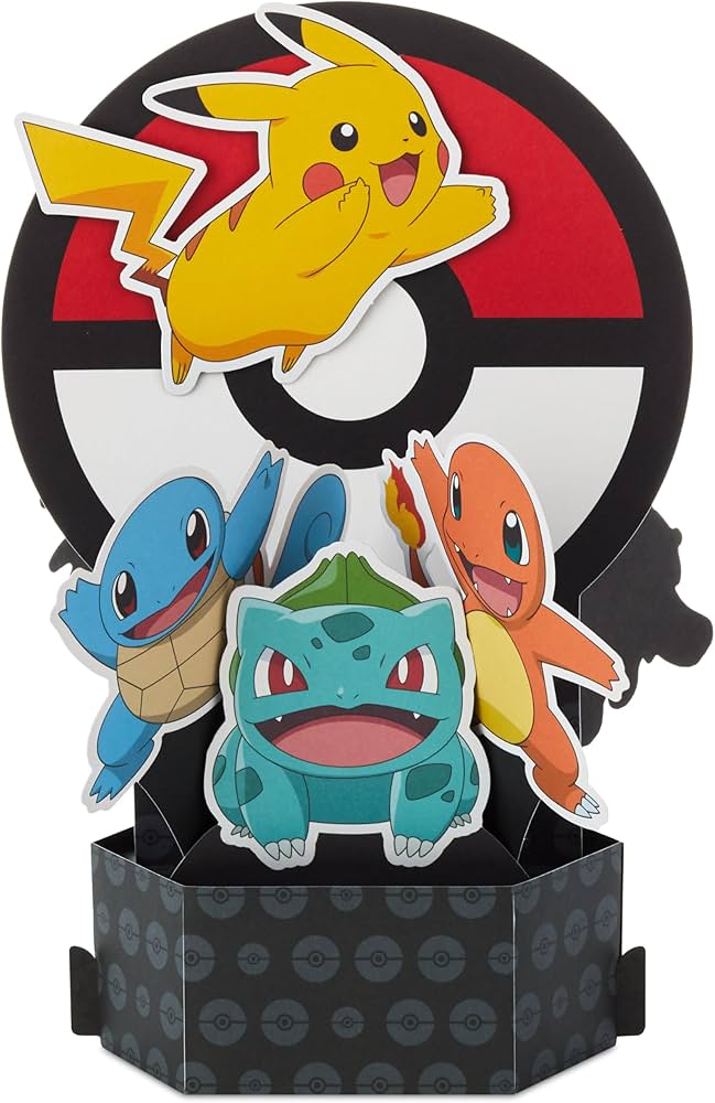 Amazon | Hallmark ポップアップ バースデーカード 子供用 (ポケモン
