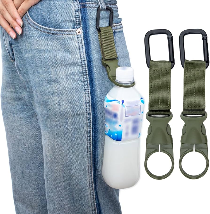 Amazon｜ペットボトルホルダー【カラビナ付きで携帯便利】ボトルフック