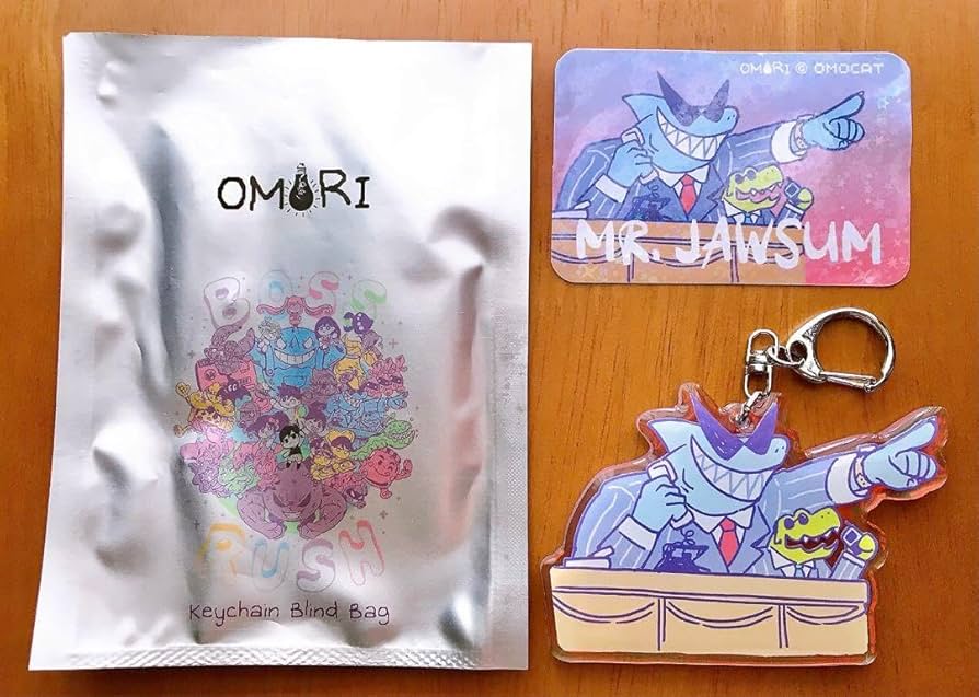 Amazon.co.jp: OMORI アクリルキーホルダー ボスラッシュ 鮫羽田社長