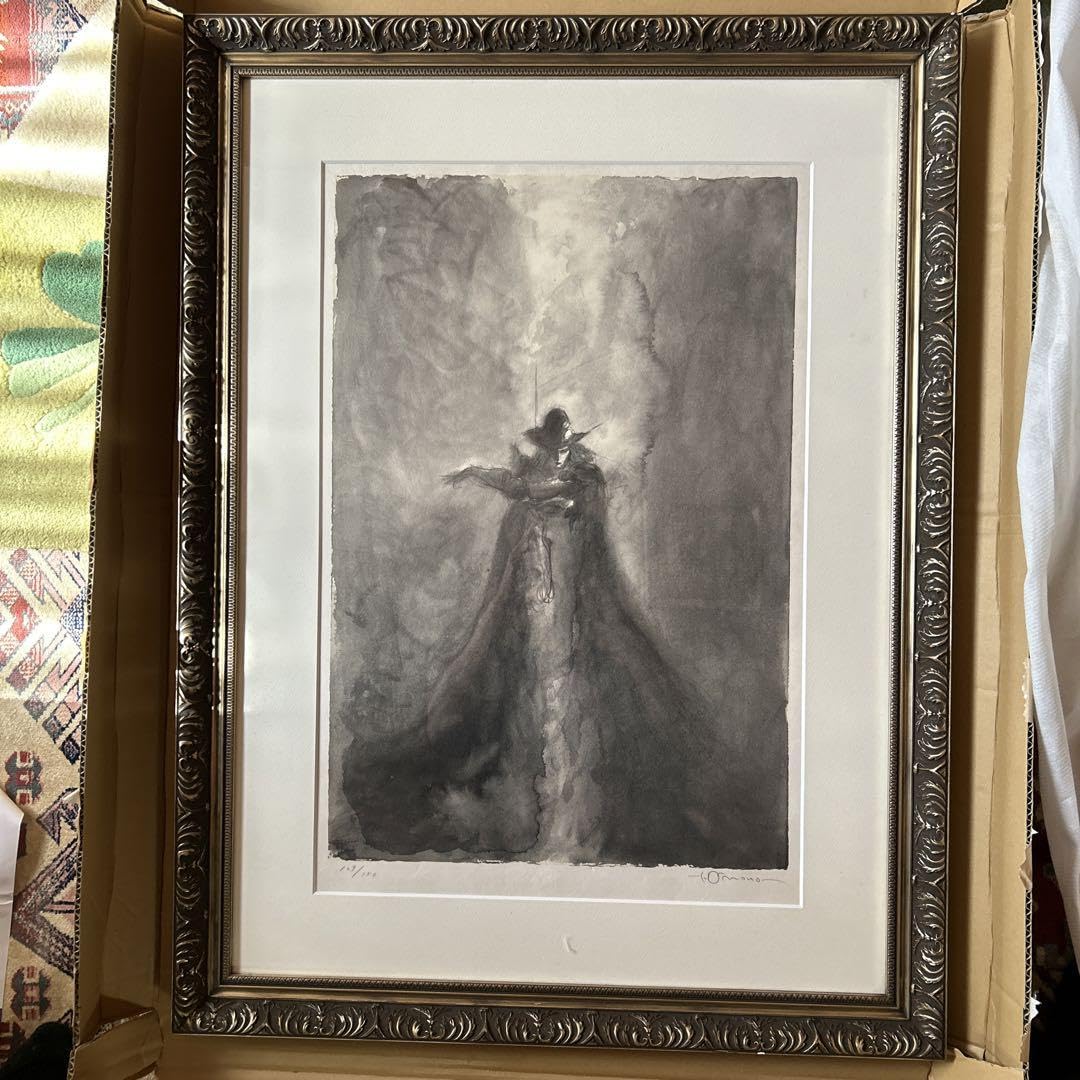 Amazon.co.jp: アールビバン 天野喜孝 『霧光』 リトグラフ 菊地秀行