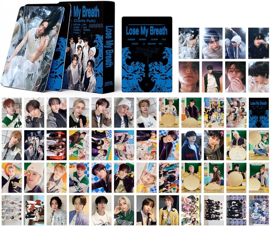 55 Pcs New Album Lose My Breath Lomo Cards for Stray-Kids