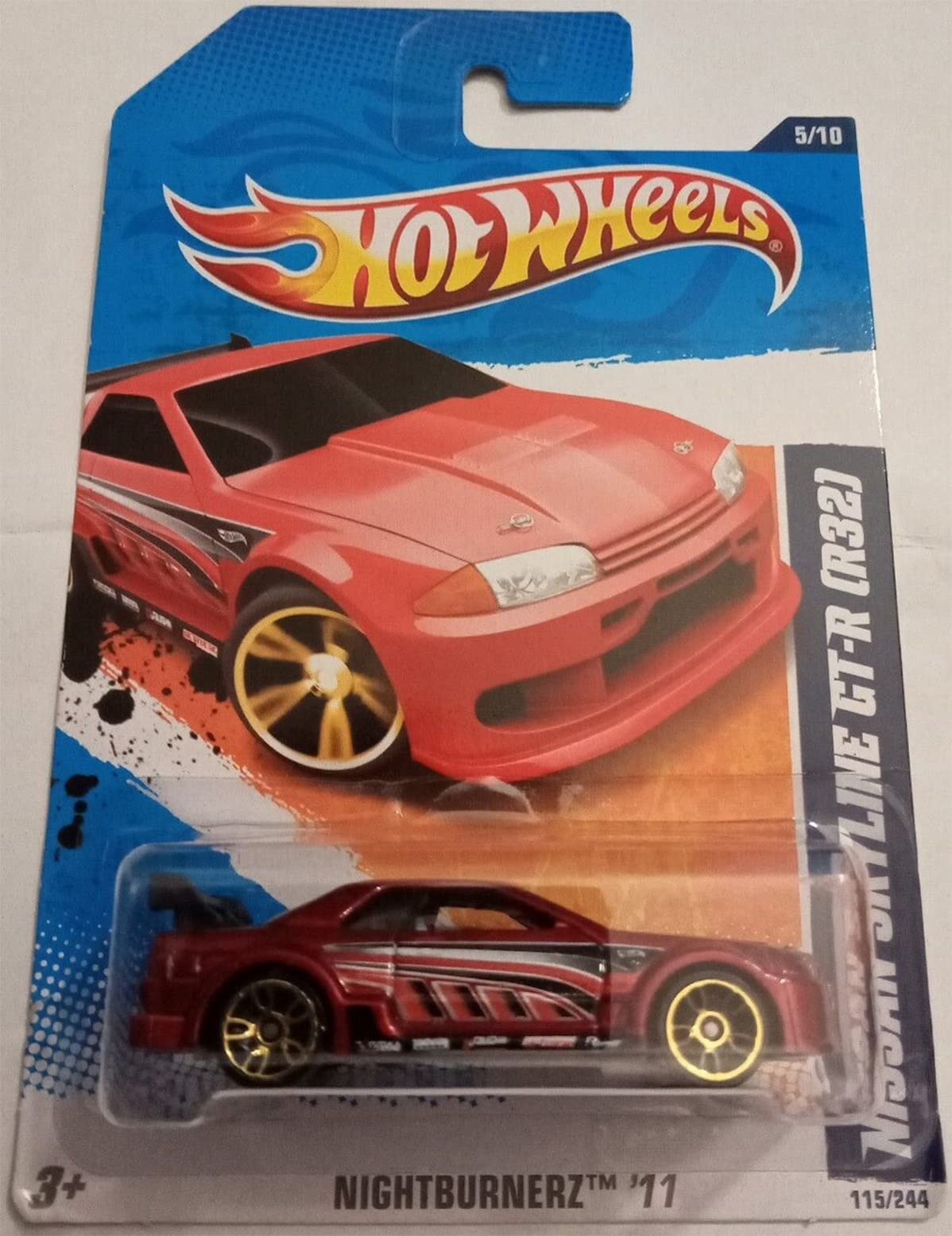 Amazon | Hot Wheels 2011 Nissan Skyline Gt-R (R32) Red #115/244