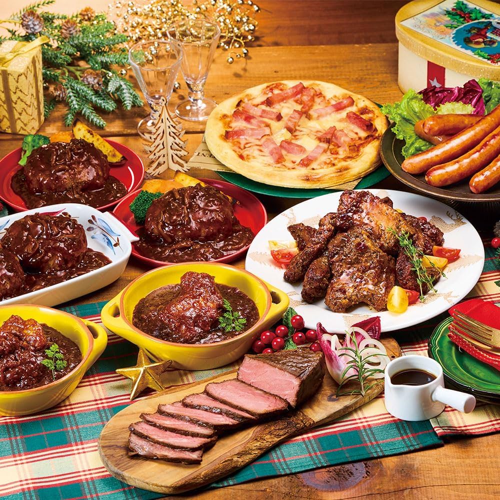 Amazon.co.jp: ベルーナグルメ 米久 豪華 クリスマス ディナー セット